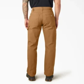 Pantalones de carpintero de lona pesada de corte holgado