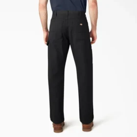 Pantalones de carpintero de lona pesada de corte holgado