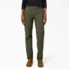 Pantalones de carpintero de mujer de corte recto holgado y elástico