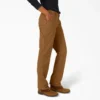 Pantalones de carpintero de mujer de corte recto holgado y elástico