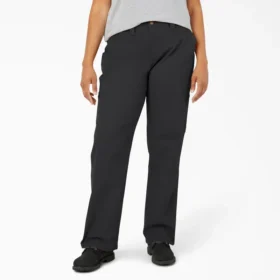 Pantalones de carpintero de mujer Plus Flex, corte recto y holgado, de tela de algodón