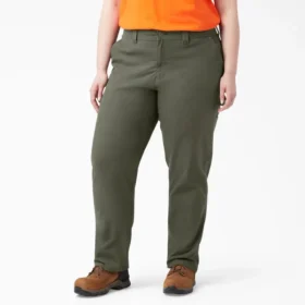 Pantalones de carpintero de mujer Plus Flex, corte recto y holgado, de tela de algodón
