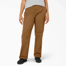 Pantalones de carpintero de mujer Plus Flex, corte recto y holgado, de tela de algodón