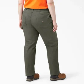 Pantalones de carpintero de mujer Plus Flex, corte recto y holgado, de tela de algodón