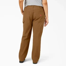 Pantalones de carpintero de mujer Plus Flex, corte recto y holgado, de tela de algodón