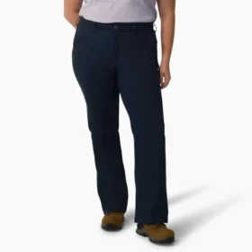 Pantalones de corte acampanado ajustado para mujer talla grande