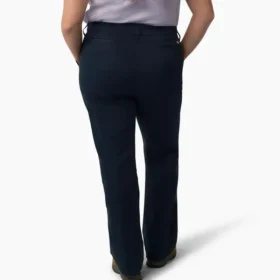 Pantalones de corte acampanado ajustado para mujer talla grande