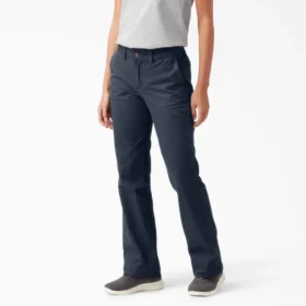 Pantalones de corte ajustado y campana para mujer
