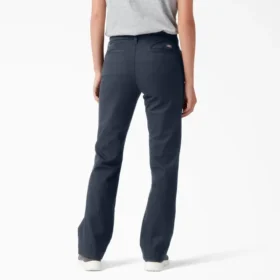 Pantalones de corte ajustado y campana para mujer