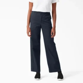 Pantalones de corte holgado y pierna ancha para mujer