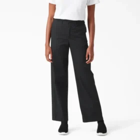 Pantalones de corte holgado y pierna ancha para mujer