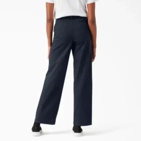 Pantalones de corte holgado y pierna ancha para mujer