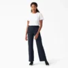 Pantalones de corte holgado y pierna ancha para mujer