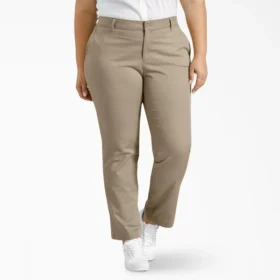 Pantalones de corte recto para mujer talla grande