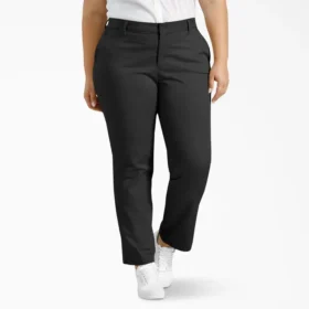 Pantalones de corte recto para mujer talla grande