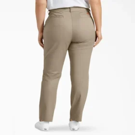 Pantalones de corte recto para mujer talla grande