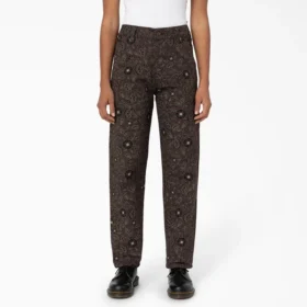 Pantalones de lona de algodón Ellis con estampado floral para mujer