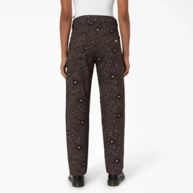 Pantalones de lona de algodón Ellis con estampado floral para mujer