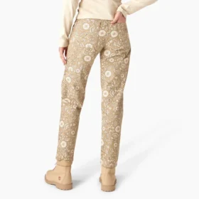 Pantalones de lona de algodón Ellis con estampado floral para mujer