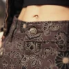Pantalones de lona de algodón Ellis con estampado floral para mujer Pantalones de lona de algodón Ellis con estampado floral para mujer