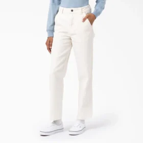 Pantalones de lona para mujer de corte regular