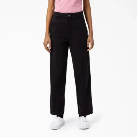Pantalones de lona para mujer de corte regular