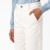 Pantalones de lona para mujer de corte regular