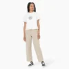 Pantalones de lona para mujer de corte regular