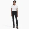 Pantalones de sarga ajustados de talle alto para mujer Pantalones de sarga ajustados de talle alto para mujer