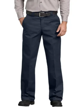 Pantalones de sarga de corte recto y cintura cómoda Flex Relaxed Fit
