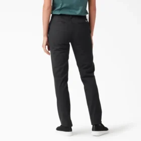 Pantalones de talle medio y pierna ajustada para mujer talla grande