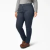 Pantalones de talle medio y pierna ajustada para mujer talla grande Pantalones de talle medio y pierna ajustada para mujer talla grande