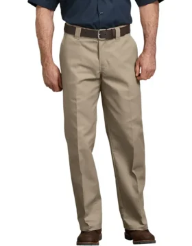 Pantalones de trabajo de corte holgado y pierna recta Flex