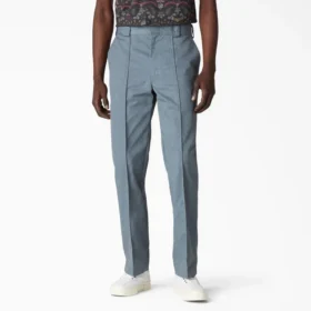 Pantalones de trabajo de corte regular y tinte único