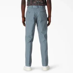 Pantalones de trabajo de corte regular y tinte único
