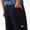 Pantalones de trabajo de denim de espiga con ribete Pantalones de trabajo de denim de espiga con ribete