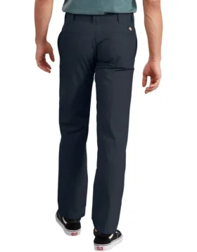 Pantalones de trabajo de popelín de corte recto y ajustado
