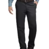 Pantalones de trabajo de sarga de corte recto y ajuste regular Pantalones de trabajo de sarga de corte recto y ajuste regular