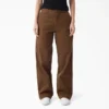 Pantalones de trabajo holgados teñidos en prenda 247 para mujer