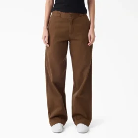 Pantalones de trabajo holgados teñidos en prenda 247 para mujer