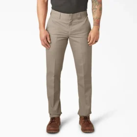 Pantalones de trabajo multiuso con corte ajustado y pernera cónica