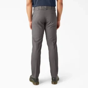 Pantalones de trabajo multiuso con corte ajustado y pernera cónica