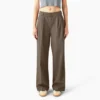 Pantalones de trabajo plisados para mujer