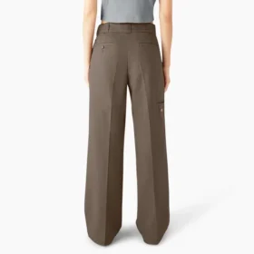 Pantalones de trabajo plisados para mujer