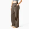 Pantalones de trabajo plisados para mujer