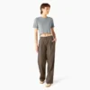 Pantalones de trabajo plisados para mujer
