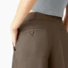 Pantalones de trabajo plisados para mujer