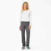 Pantalones enrollables de corte recto relajado y refrescantes para mujer