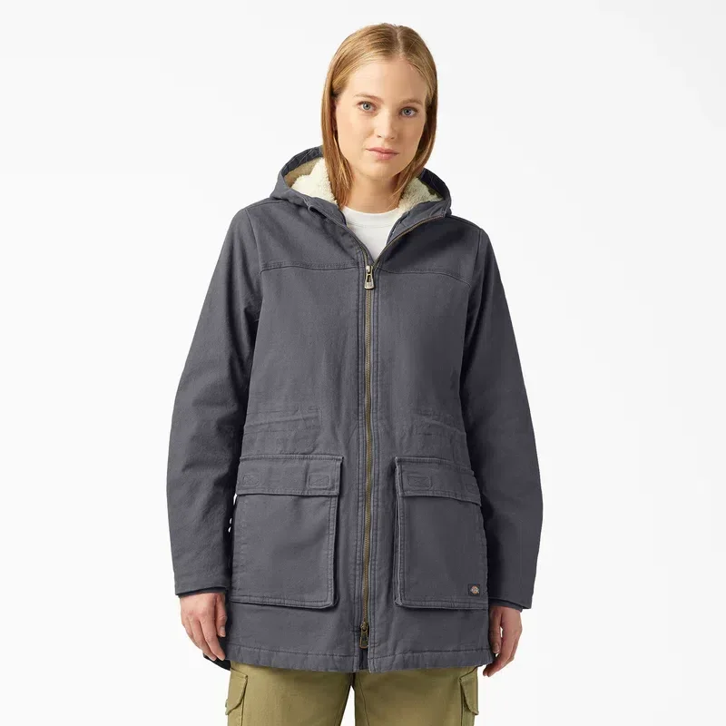 Parka de lona de algodón para mujer Parka de lona de algodón para mujer