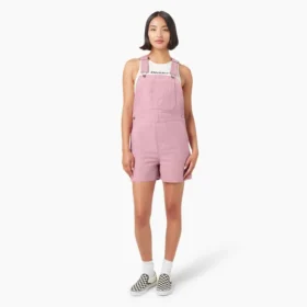 Petos cortos de lona de algodón para mujer, 4″